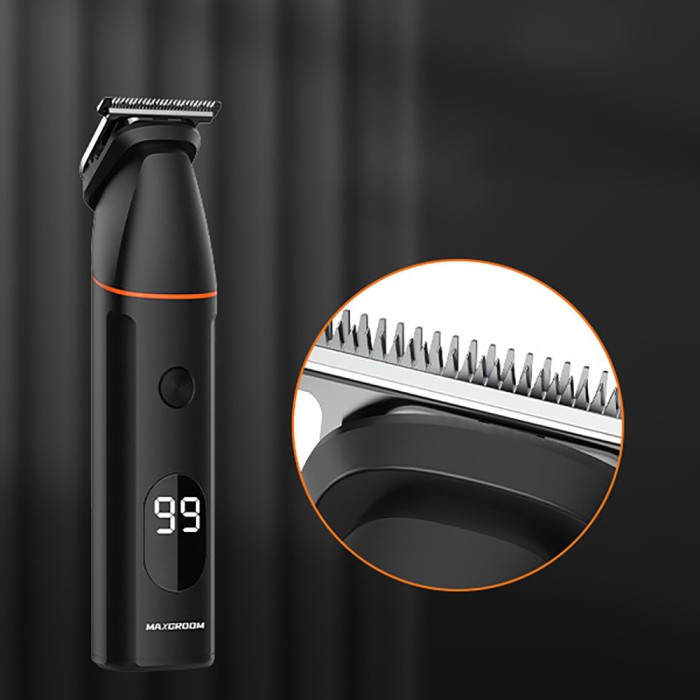 MAXGROOM LK-881 multifunctional trimmer with replaceable tips - black