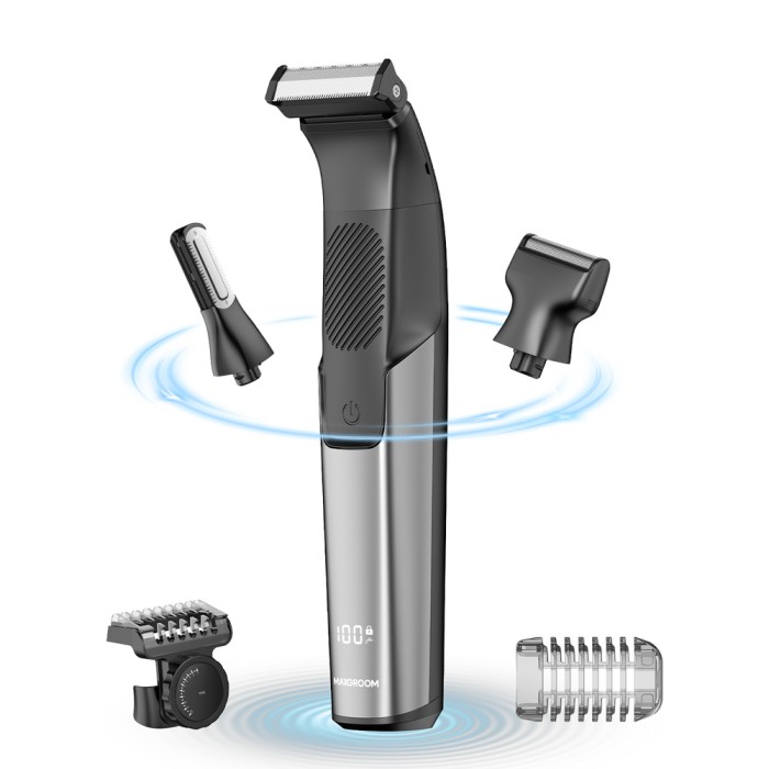 MAXGROOM JK-319 multifunctional trimmer with replaceable tips - black