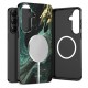Tech-Protect Lamano MagSafe Case for Samsung Galaxy A57 5G - Black and Green