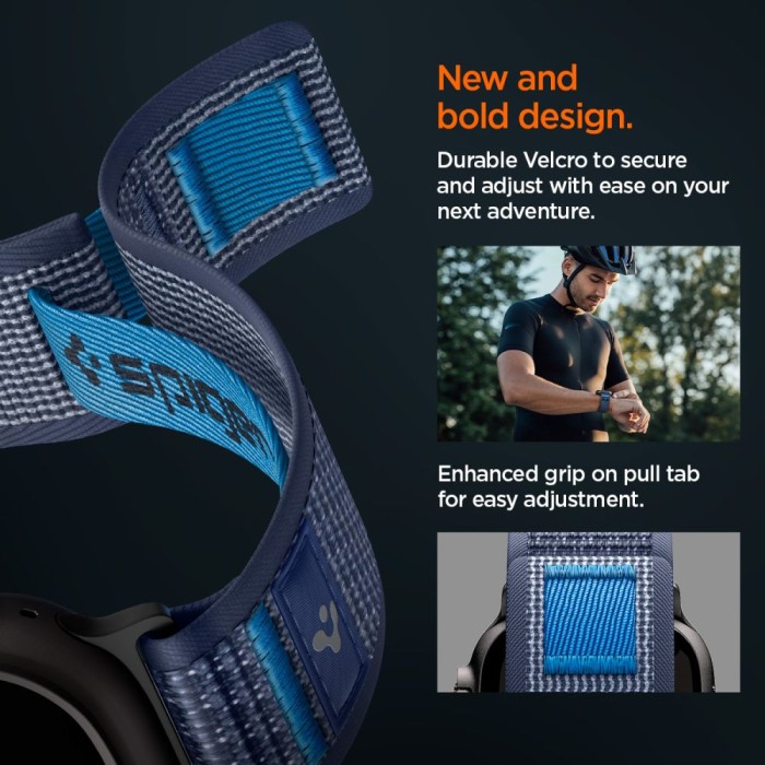 Spigen Athlex Air 2 Strap for Apple Watch (44 / 45 / 46 / 49 mm) - Navy Blue