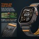 Spigen Athlex Air 2 Strap for Apple Watch (44 / 45 / 46 / 49 mm) - Black and Orange