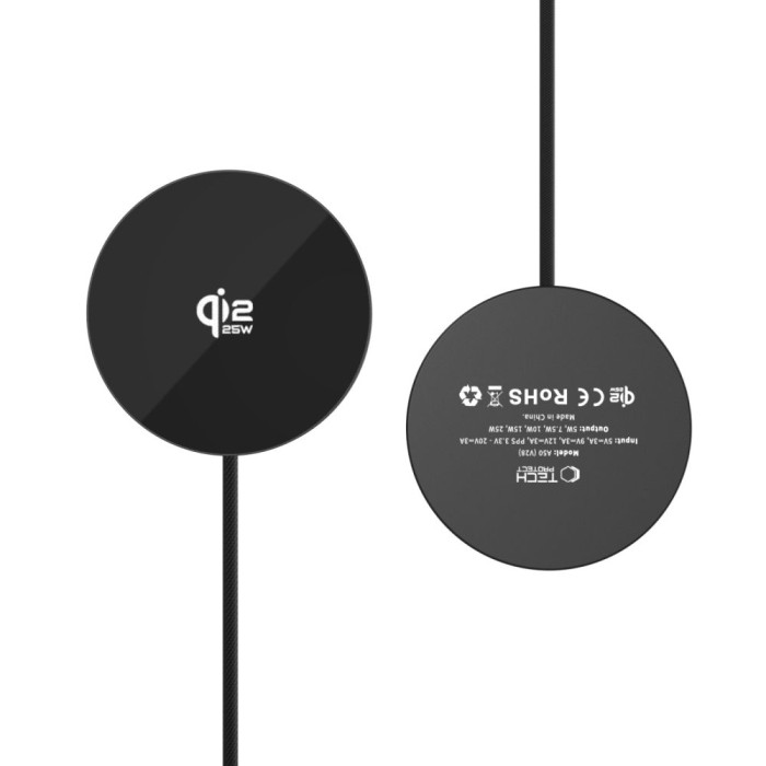 Tech-Protect A50 MagSafe 25W QI2.2 Wireless Charger - Black