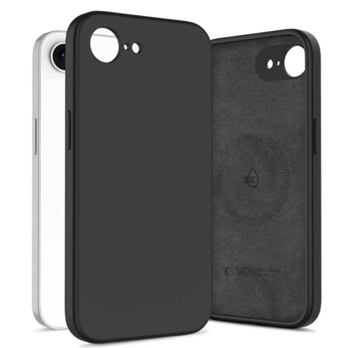 Tech-Protect Silicone MagSafe Case for iPhone 16e / 17e - Black