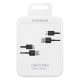Samsung USB C cable 480Mbps 5A 1.5m (EP-DG930MBEGWW) - black (set of 2)