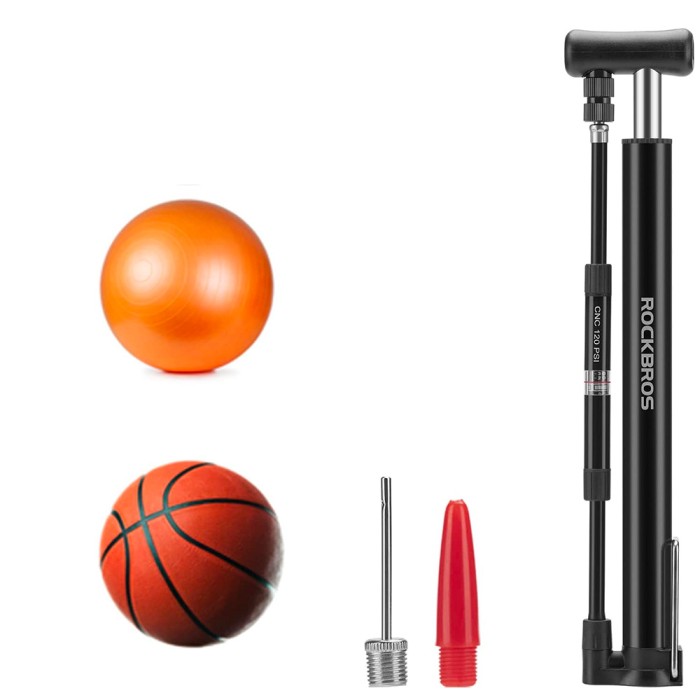Rockbros 42322821001 floor bicycle pump - black