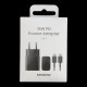 Samsung EP-T1510XBEGEU 15W PD USB-C AFC Wall Charger with USB-C Cable - Black