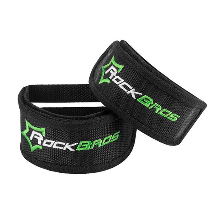 Rockbros GZT1001BK Bicycle Pedal Straps 2 pcs - Black