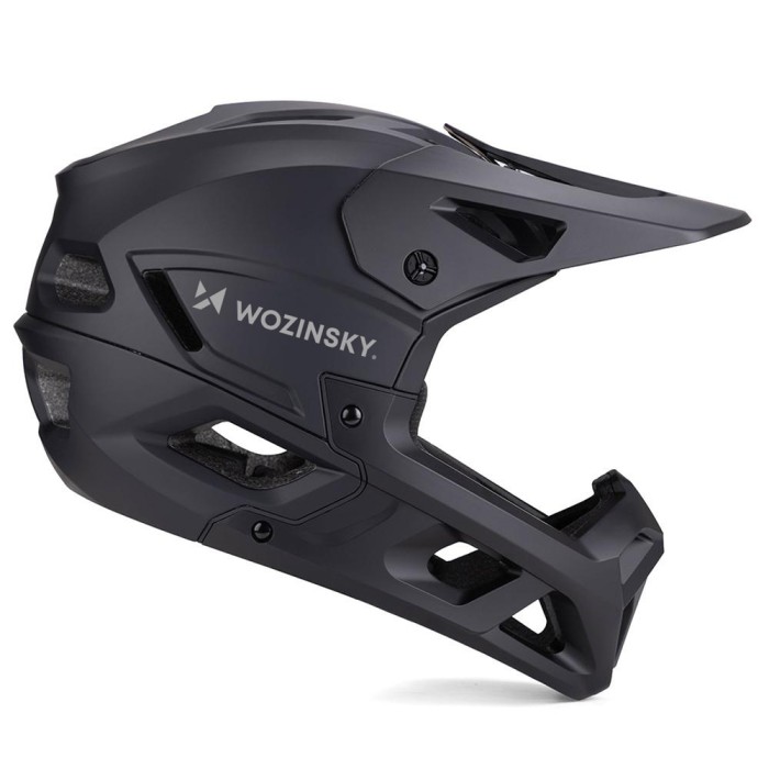 Wozinsky Full Face Bike Helmet with Detachable Visor 57-59 cm - Black
