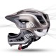 Rockbros TT-32SBTG-M children&amp;#39;s bicycle helmet with removable chinbar, size M - gray