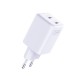 3mk Hyper Charger PD 45W QC4+ PPS 2C Super-Fast Charge 2.0 Wall Charger - White