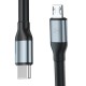 3mk Hyper Cable N-SERIES USB-C / MicroUSB 3m QC 3.0 5V/2A 10W - black