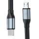 3mk Hyper Cable N-SERIES USB-C / MicroUSB 1m QC 3.0 5V/2A 10W - black