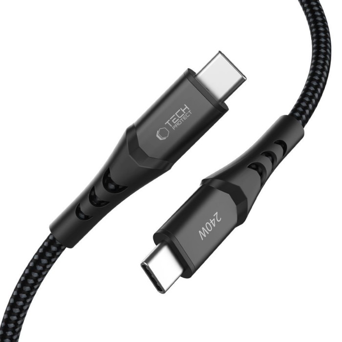 Tech-Protect Ultraboost UB11T USB-C / USB-C PD 240W / QC3.0 Cable 200 cm - Black