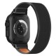 Tech-Protect Nylon Elite Strap for Apple Watch 44 / 45 / 46 / 49 mm - Black &amp;amp; Orange