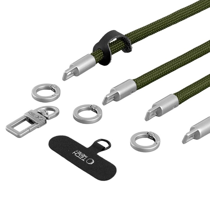 Tech-Protect C10S Rope Phone Lanyard - Green
