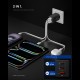 Spigen Essential EE673EU 3-port charger 2xUSB-C 1xUSB-A 67W - black