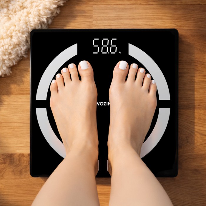 Wozinsky WIWL-30 Smart Bluetooth Bathroom Scale - Black