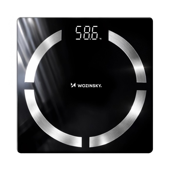 Wozinsky WIWL-30 Smart Bluetooth Bathroom Scale - Black