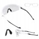 Rockbros Cycling Glasses Photochromic with UV Protection and Corrective Insert - White
