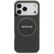 AMG Double Layer Transparent Smocked MagSafe Case for iPhone 17 Pro Max - Black