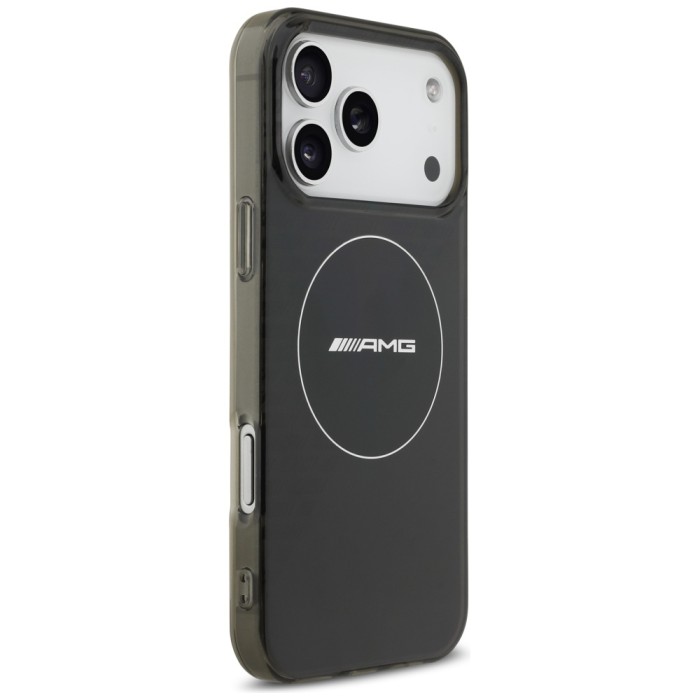 AMG Double Layer Transparent Smocked MagSafe Case for iPhone 17 Pro Max - Black