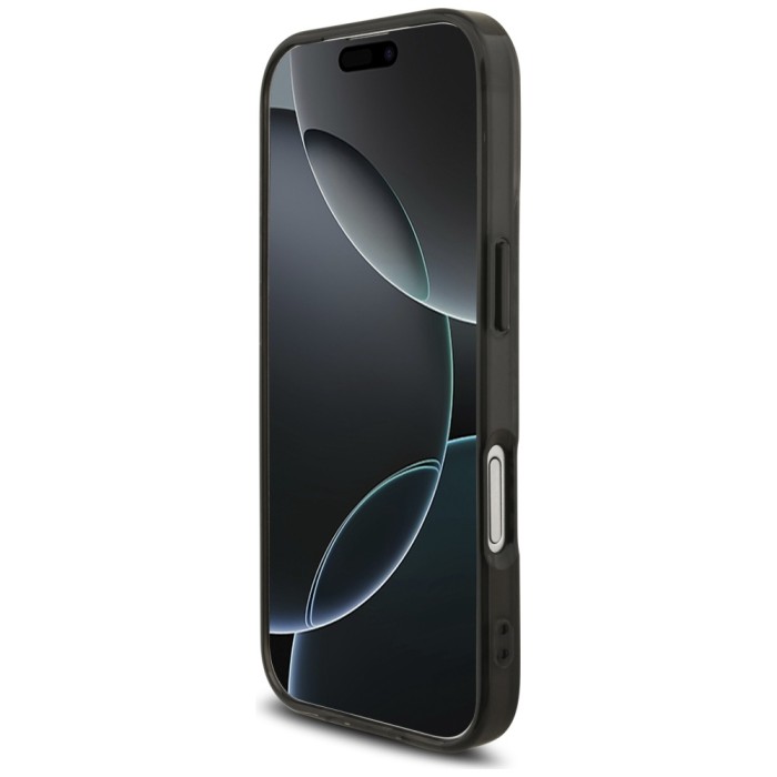 AMG Double Layer Transparent Rhombs MagSafe Case for iPhone 17 - Black and Red