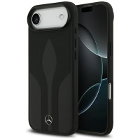 Mercedes Leather The Move MagSafe case for iPhone 17 Air - black