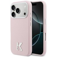 Karl Lagerfeld Karl Head Logo MagSafe Case for iPhone 17 Pro Max - Pink