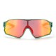 Rockbros 14110009002 polarized cycling glasses for children 8-14 years old - green