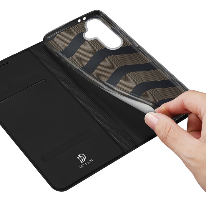 Dux Ducis Skin Pro Case for Samsung Galaxy A36 5G / A56 5G with Flip and Card Slot - Black