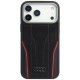 Audi R8 Genuine Leather MagSafe Case for iPhone 17 Pro - Black and Red