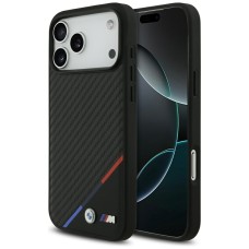 BMW M Carbon Tricolor Line MagSafe Case for iPhone 17 Pro Max - Black