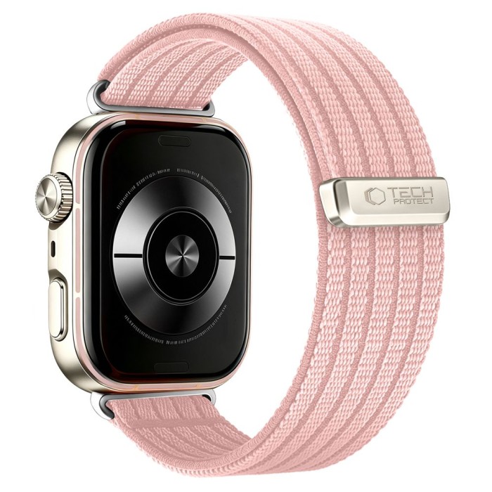 Tech-Protect Nylon Strap for Huawei Watch Fit 3 / 4 / 4 Pro / 5 / 5 Pro - Pink