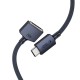 Tech-Protect MMC01 Ultraboost USB-C / USB-C MagSafe 3 140W 200cm Cable for MacBook - Navy Blue