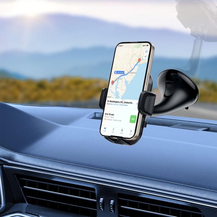 Tech-Protect V8 Car Holder for Dashboard and Air Vent - Black