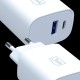 3mk FlowPower 30W 1A1C PD 3.0 QC4+ Wall Charger - White