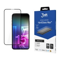 3mk HardGlass Max tempered glass for iPhone 15 Pro