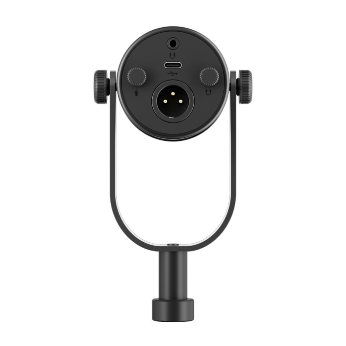 BOYA CastMic P60B studio microphone with arm, wired USB XLR - black