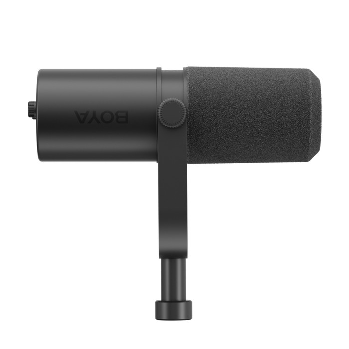 BOYA CastMic P60B studio microphone with arm, wired USB XLR - black