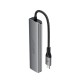 Acefast J18 USB Hub USB-C 6-in-1 HDMI 4K 60Hz PD90W Docking Station - Gray