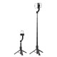 Acefast E42 Selfie Stick with Auto Tripod and Bluetooth Remote Control 1.05m - Black
