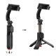 Acefast E42 Selfie Stick with Automatic Tripod and Bluetooth Remote Control 63 cm - Black