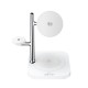 Acefast E39 Qi2.2 25W 4-in-1 Wireless Desk Charger for Phone, Watch, and Headphones with Night Light - White