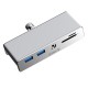 Orico MH5PMM Clamp-mounted Hub USB-C / 2x USB-A 3.0, + SD&amp;TF + 3.5mm Audio - Black