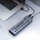 Orico BT2U3-16AB Hub 16x USB-A 3.0 with switches - gray