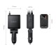 Orico Twin Reach 45W USB-A + USB-C Car Charger with Two Retractable USB-C Cables - Black