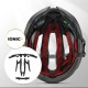 Rockbros LK-69 Bike Helmet with Reinforced Frame 58-62 cm - Black
