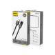 Dudao L7T USB-A - USB-C 66W Cable with LED Display 1m - Black