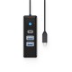 Orico PWC2U-C3 3-port USB hub 2x USB-A 3.0 1x USB-C 3.0 0.15 m - black