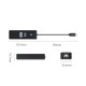 Orico PWCUR-C3 3-port USB hub 1x USB-A 3.0 1x USB-C 3.0 1x RJ45 Gigabit Ethernet 0.15 m - black